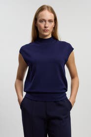 Karen Millen High Neck Knit Tank Top