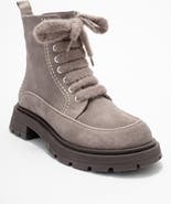 Forever & Always Shoes Mina Leather Combat Boot
