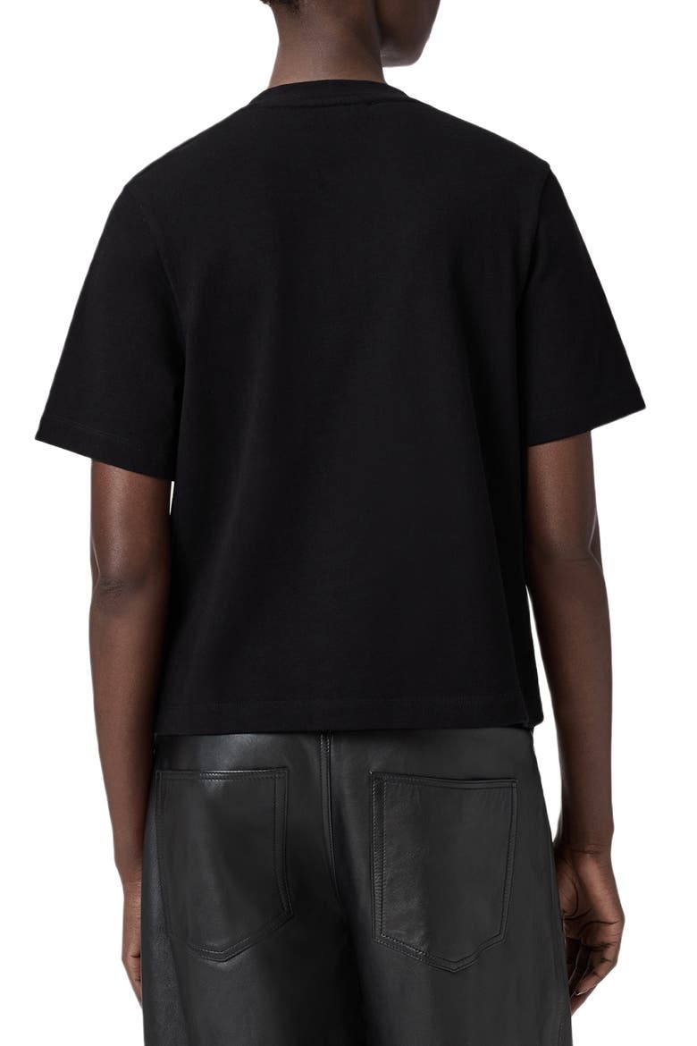 Ella Lisa Cotton Graphic T-Shirt, Alternate, color, BLACK