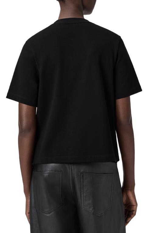 Allsaints Ella Lisa Cotton Graphic T-shirt In Black