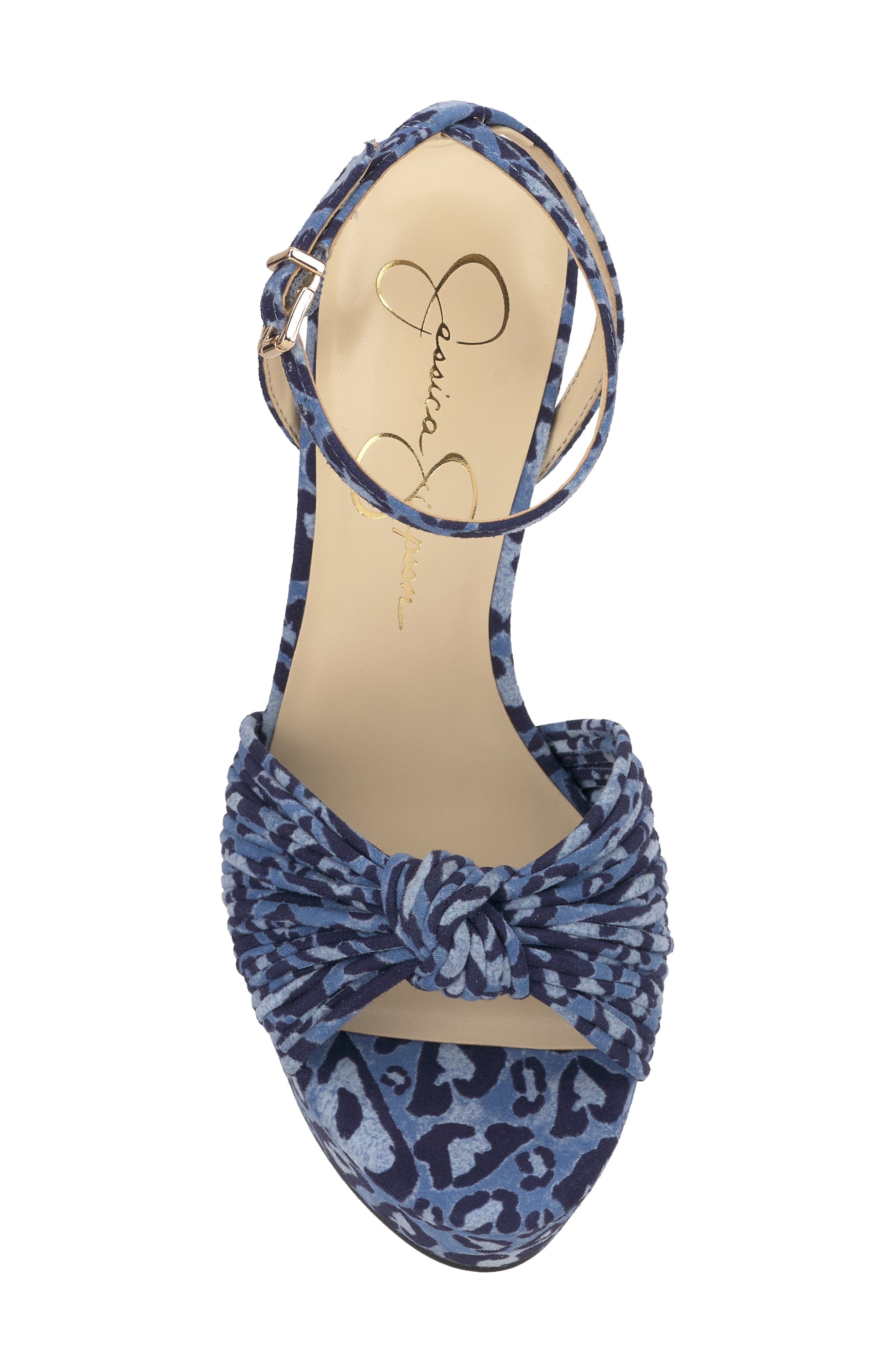 Immie Platform Sandal, Alternate, color, BLUE PRINT