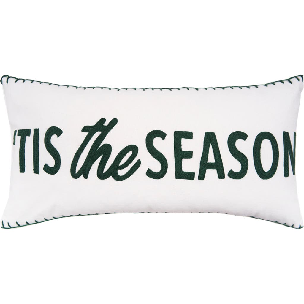 C & F Home C&f Home Tis The Season Throw Pillow, 12" X 24" In White