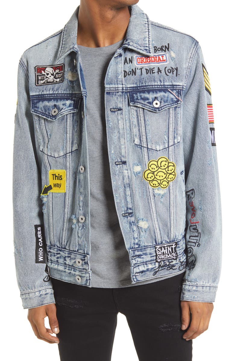 Cult of Individuality Denim Jacket, Main, color,