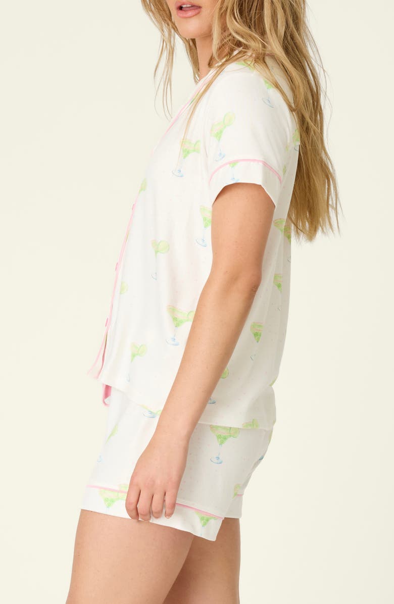 PJ Salvage Margarita Mama Short Pajamas, Alternate, color, Ivory