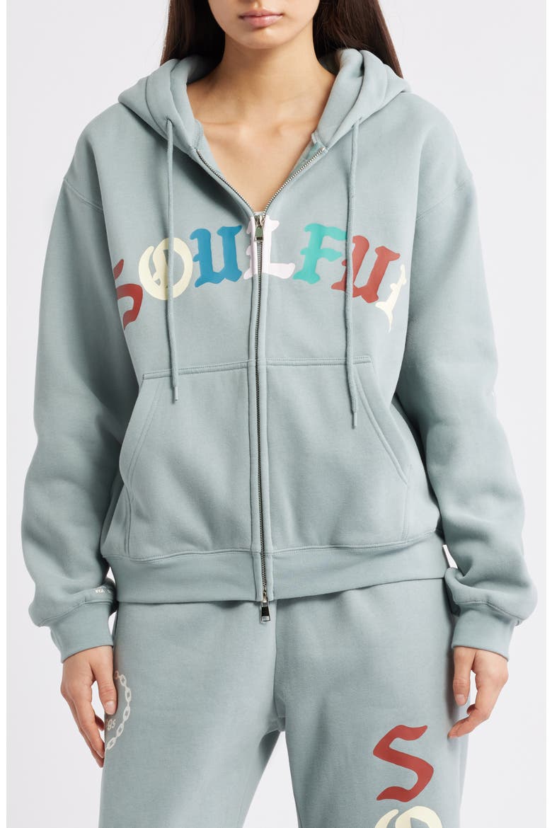 Soulful Relaxed Zip Hoodie, Alternate, color, DUSTY BLUE