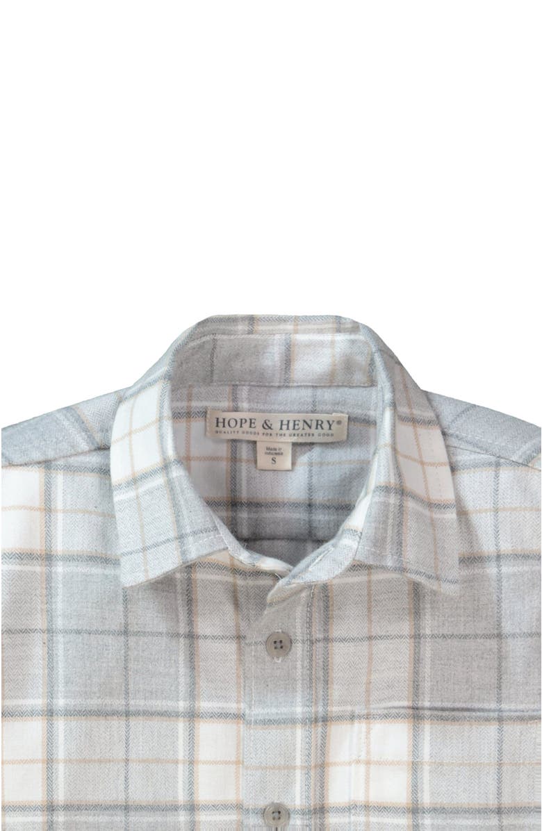 Hope & Henry Baby Boys' Organic Flannel Shirt, Infant, Alternate, color, 