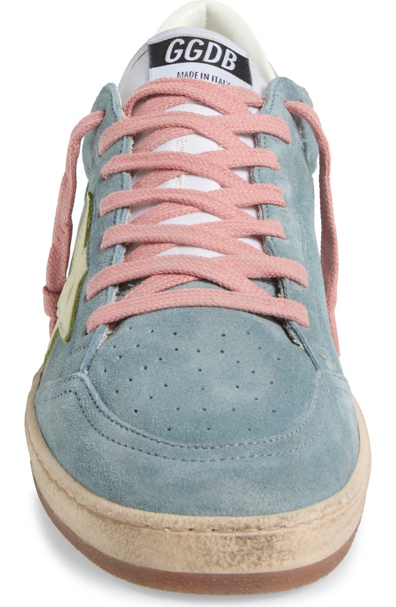 Golden Goose Ball Star Low Top Sneaker, Alternate, color, Silver Blue/ Light Yellow
