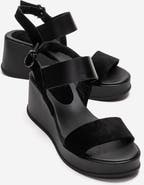 Forever & Always Shoes Lolanthe Leather Wedge Sandal