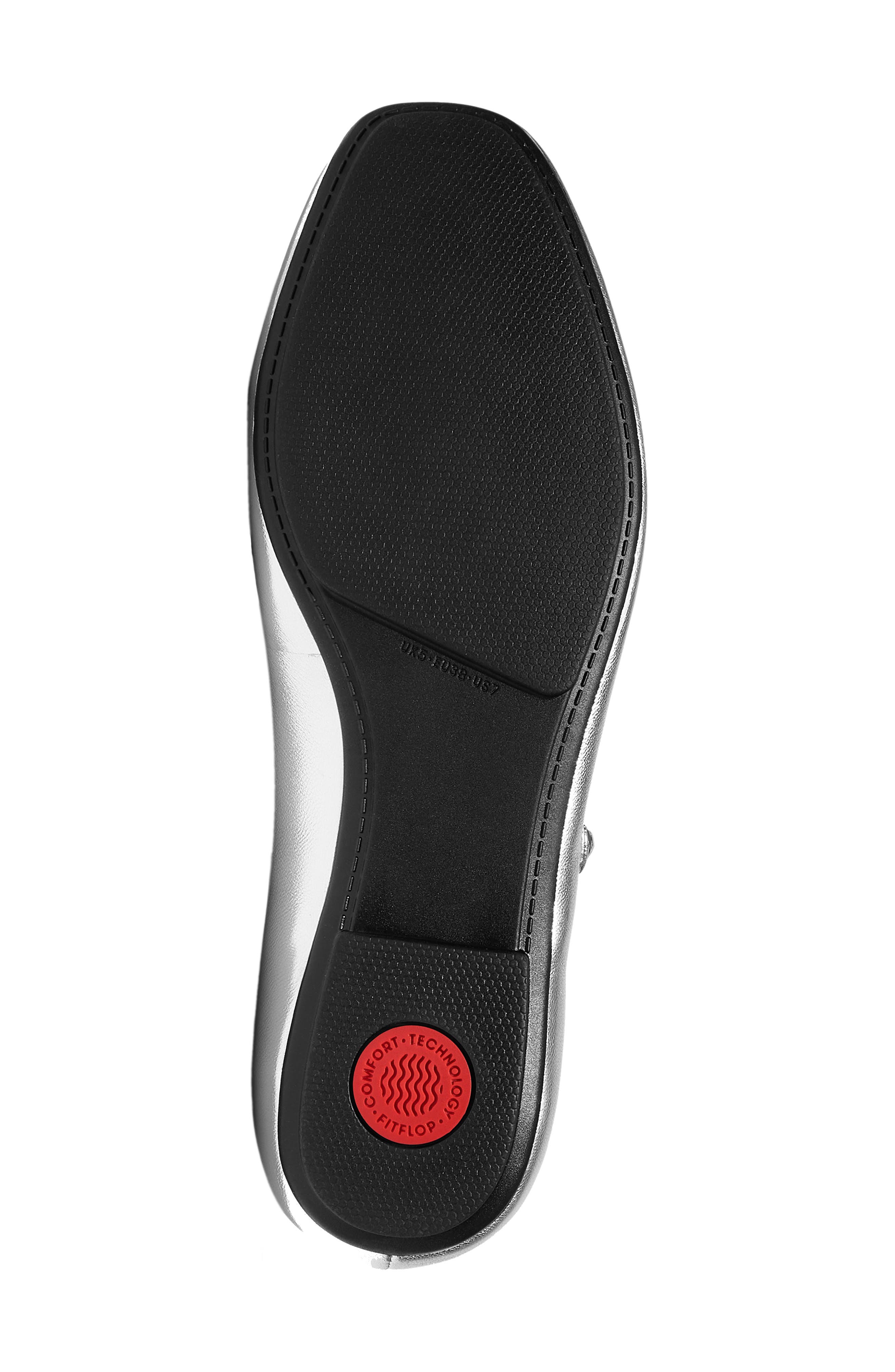 Delicato Mary Jane Flat, Alternate, color, SILVER