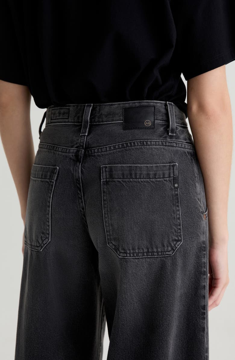 AG Posey Mid Rise Utlra Wide Leg Jeans, Alternate, color, Overnight