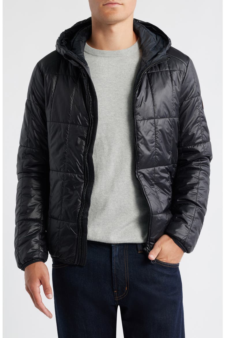 Floyd Quilted Water Resistant Jacket, Main, color, BLACK