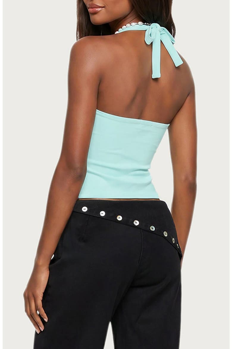 Dara Halter Top, Alternate, color, AQUA