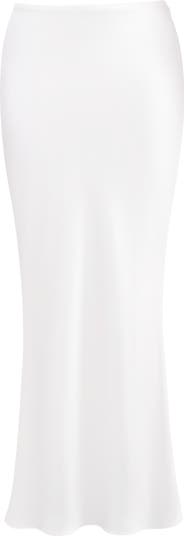 Sydel Bias Cut Satin Maxi Skirt