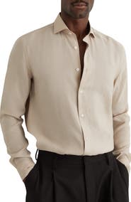 Reiss Oscar Regular Fit Button-Up Shirt