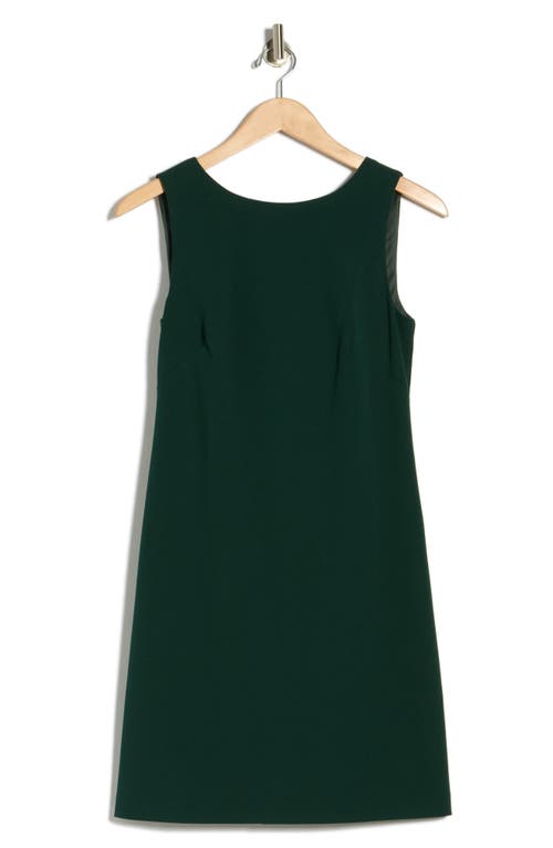 Vince Camuto Bow Back Scuba Crepe Shift Minidress In Green