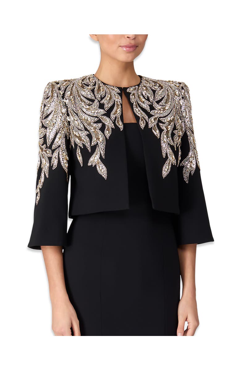 Jenny Packham Versalilles Jacket, Alternate, color, Liquorice