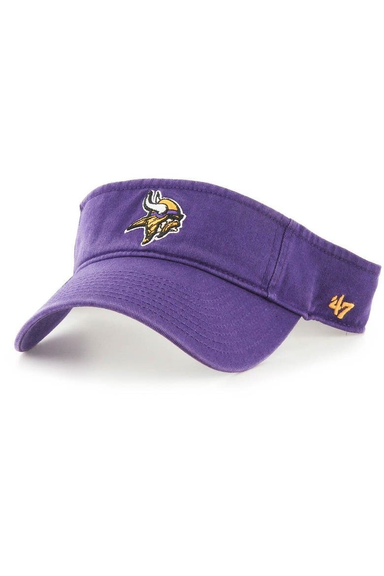 Men's '47 Purple Minnesota Vikings Clean Up Visor, Main, color, Purple