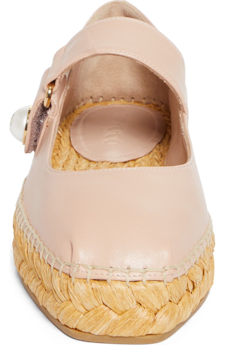 Jimmy Choo Fayence Espadrille Mary Jane Flat, Alternate, color, Macaron