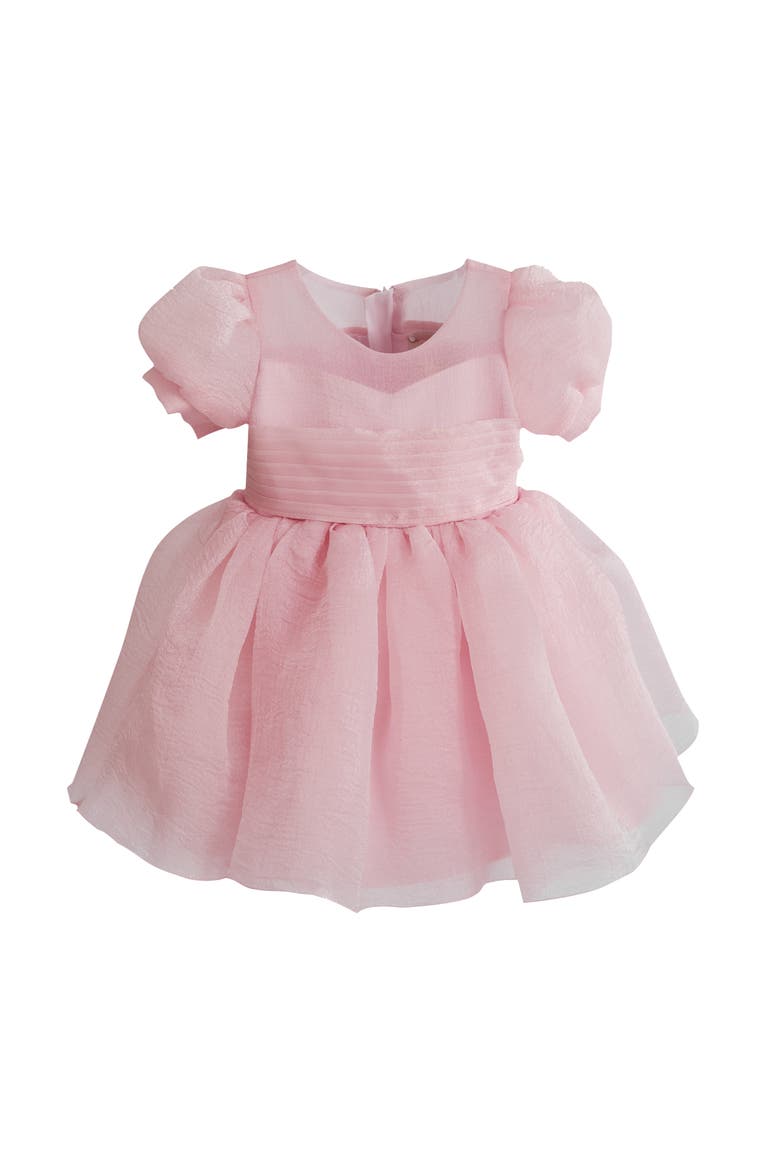 Puff-Sleeve Party Dress, Main, color, Pink