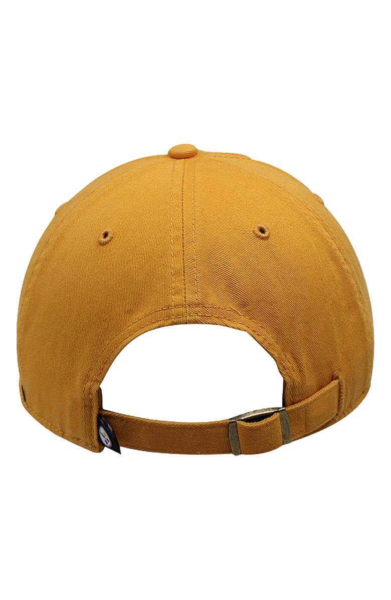 '47 Mens Pittsburgh Steelers '47 Brand Gold Cleanup Adjustable Hat, Alternate, color, Gold