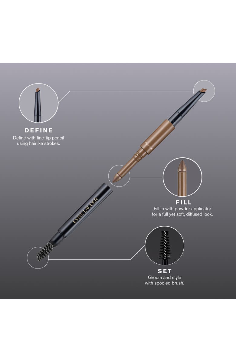 Estée Lauder The Brow Multitasker 3-in-1 Brow Pencil Tool, Alternate, color, Black