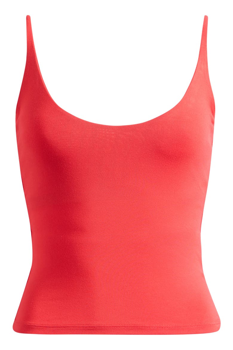 Smooth Layers Scoop Neck Camisole, Main, color, CARMINE
