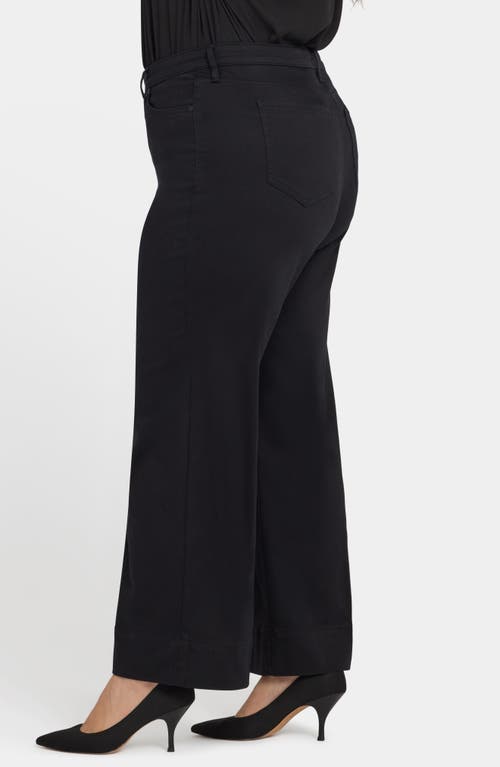Nydj Teresa Ankle Wide Leg Jeans In Black