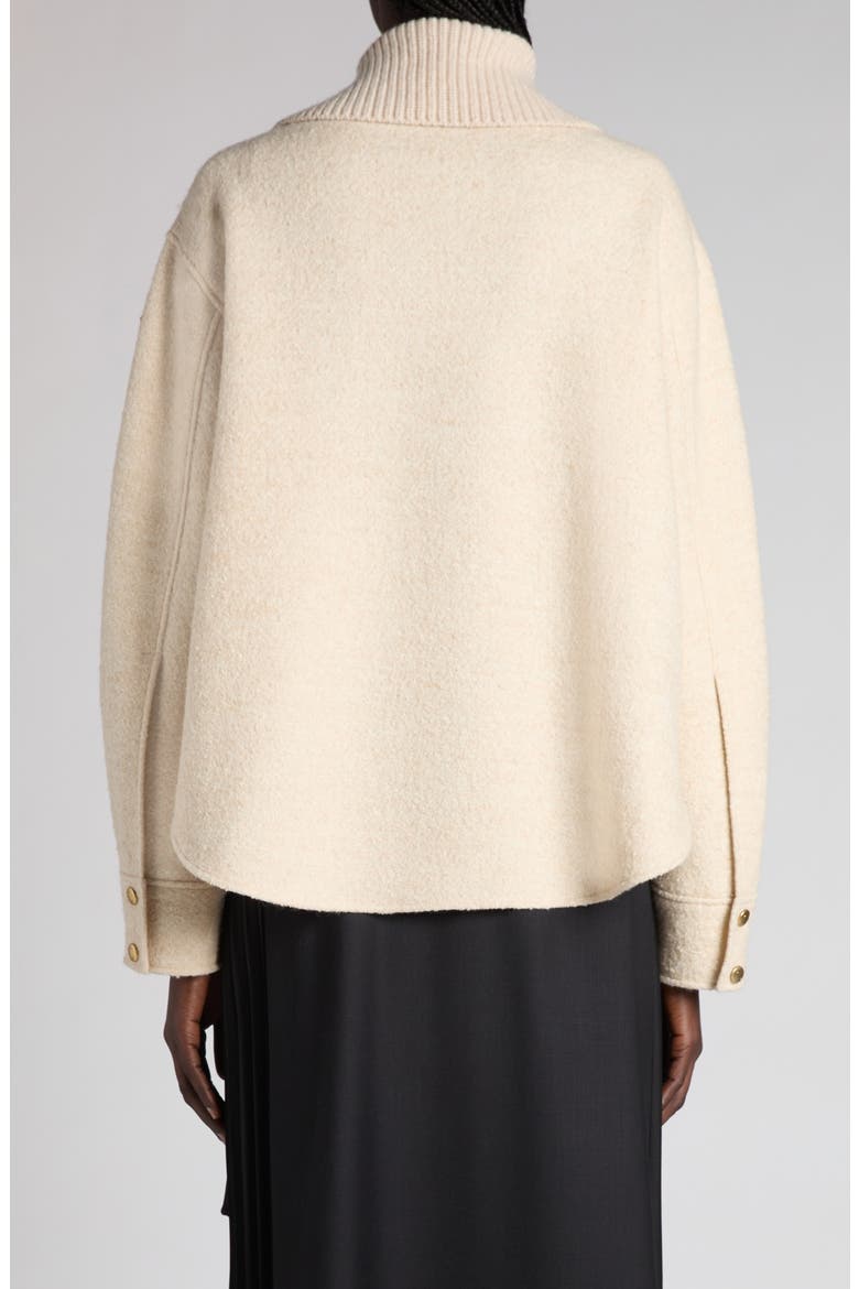 Wool Blend Bouclé Shirt Jacket, Alternate, color, SOFT BEIGE
