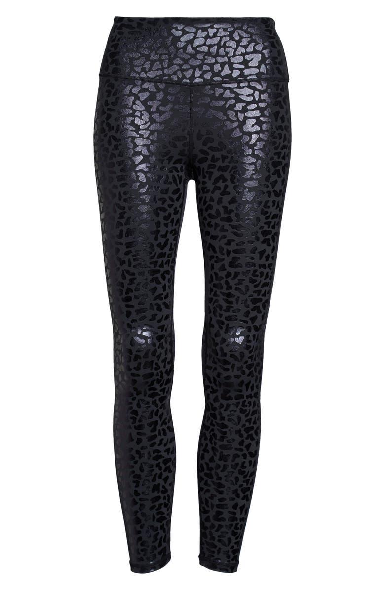IVL Collective Chi Chi Foil Animal Print High Waist Leggings, Alternate, color, 