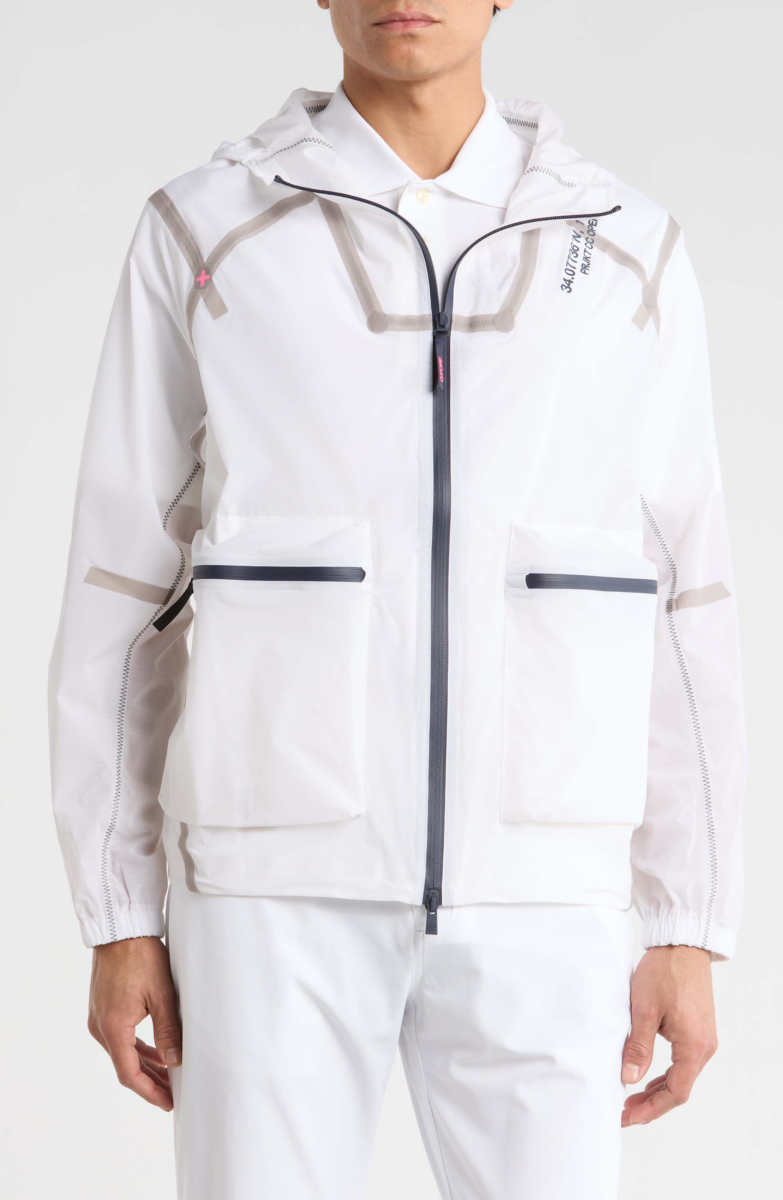 Waterproof Hooded Ripstop Golf Jacket