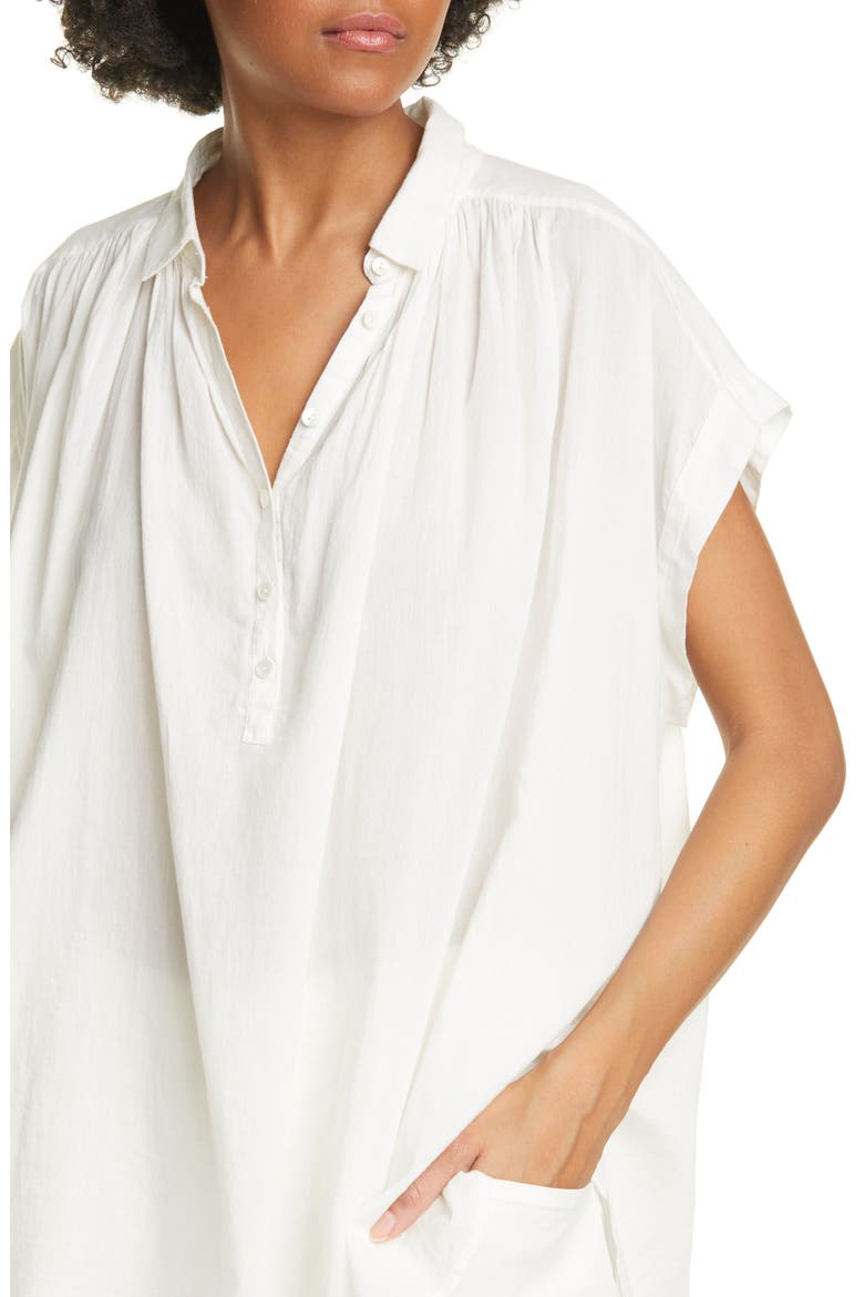 Normandy Gathered Yoke Blouse, Alternate, color, IVORY