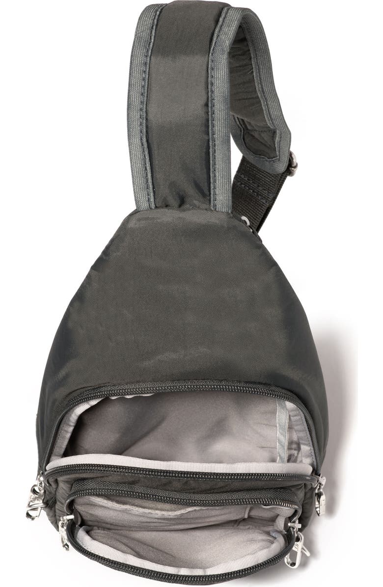 BAGGALLINI Securtex Anti-Theft Daytripper Sling Bag, Alternate, color, Charcoal
