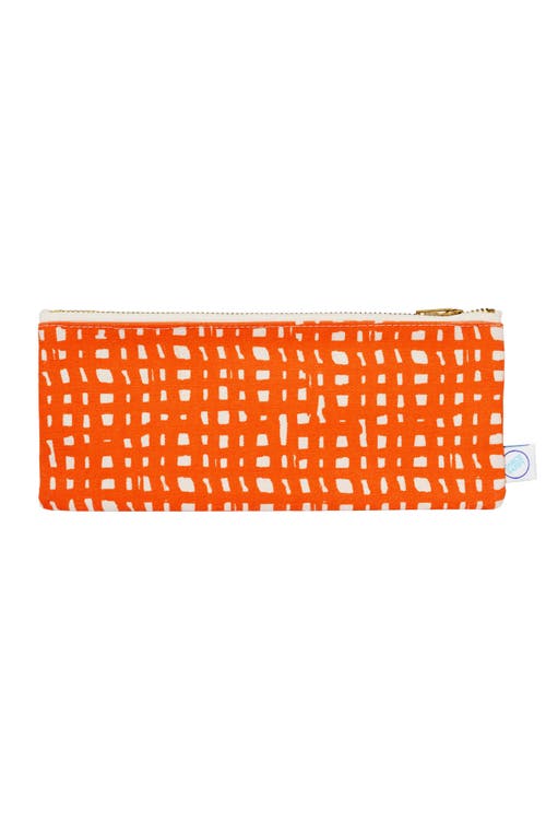 Dance Happy Ivy Pencil Case In Bright Orange