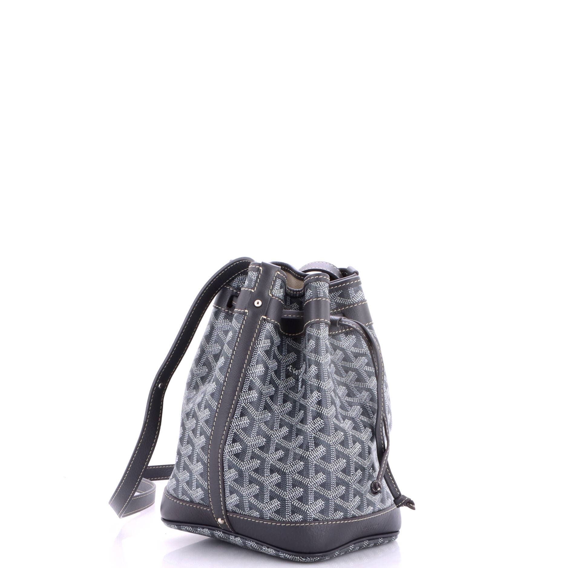 Petit Flot Bucket Bag Coated Canvas PM, Alternate, color, Grey