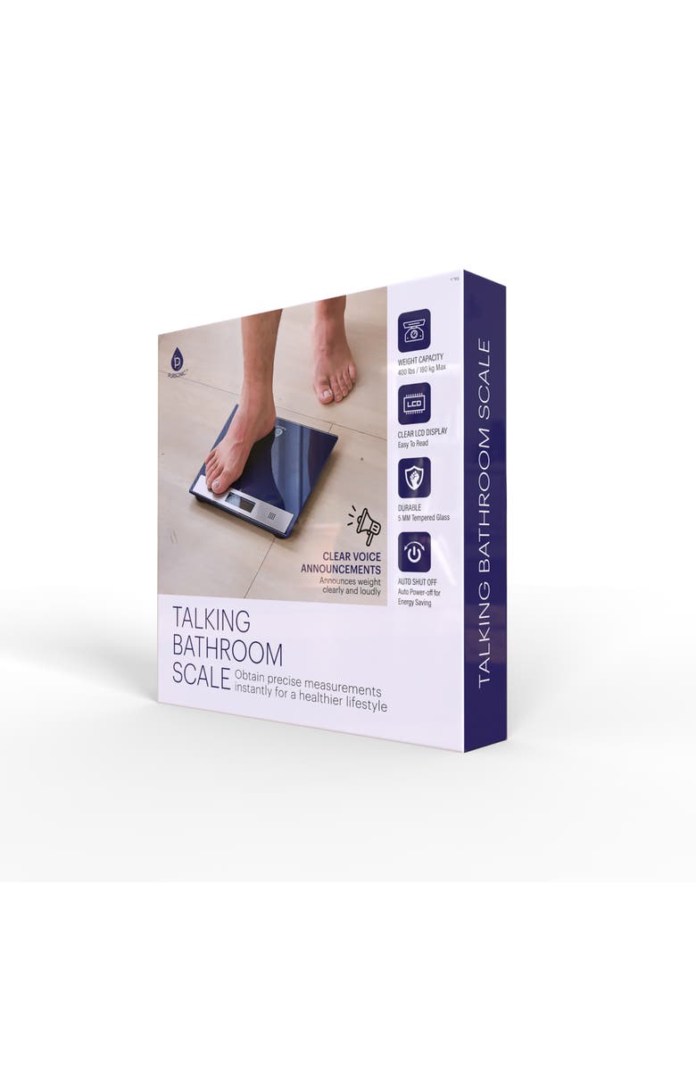 PURSONIC Talking Bathroom Scale, Alternate, color, Blue