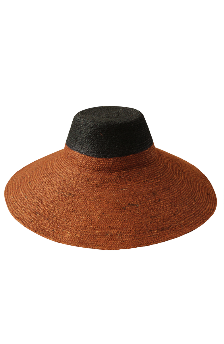 BRUNNA.CO The Riri Duo Jute Straw Hat, Main, color, Burnt Sienna