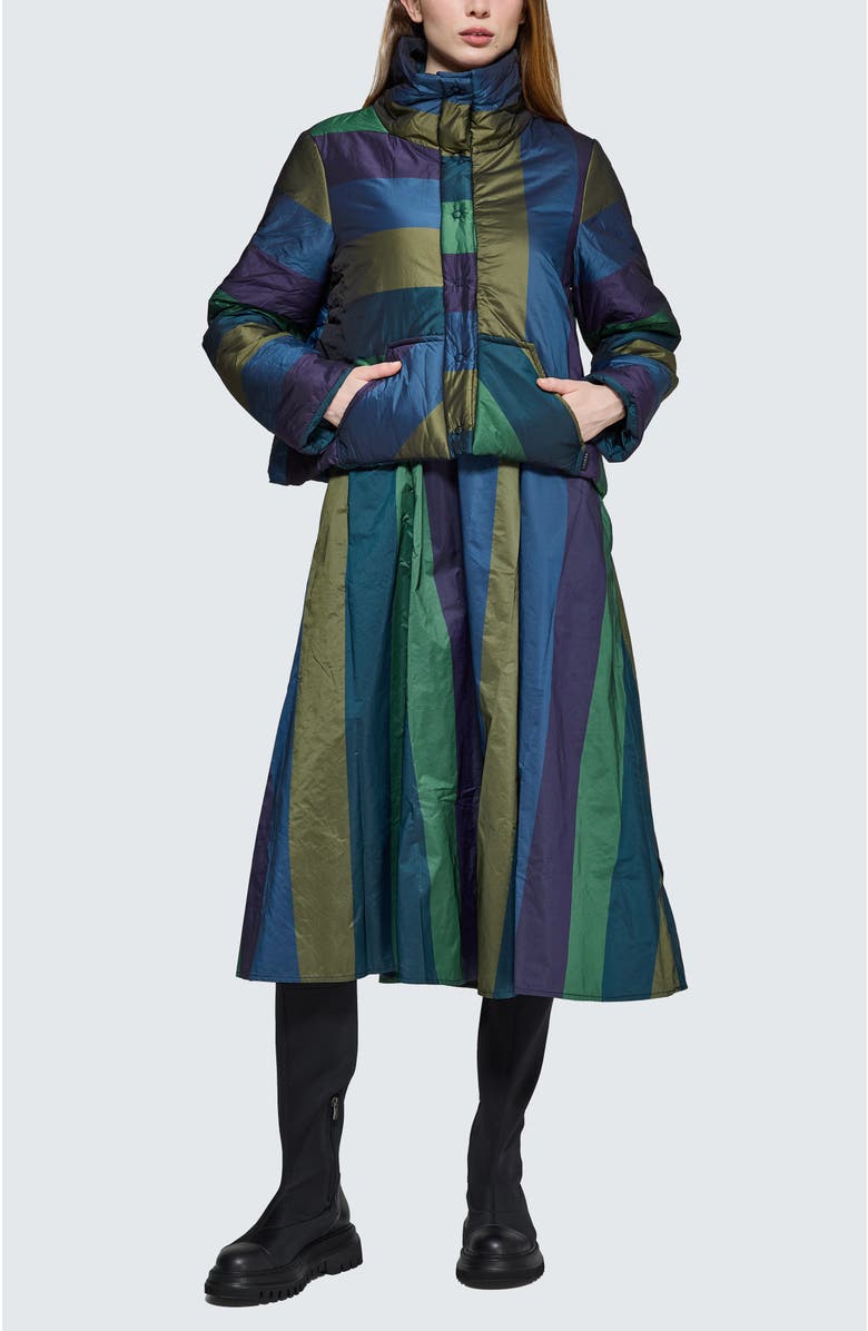 LUUKAA Estelle Padded Coat, Alternate, color, Oasis Blue