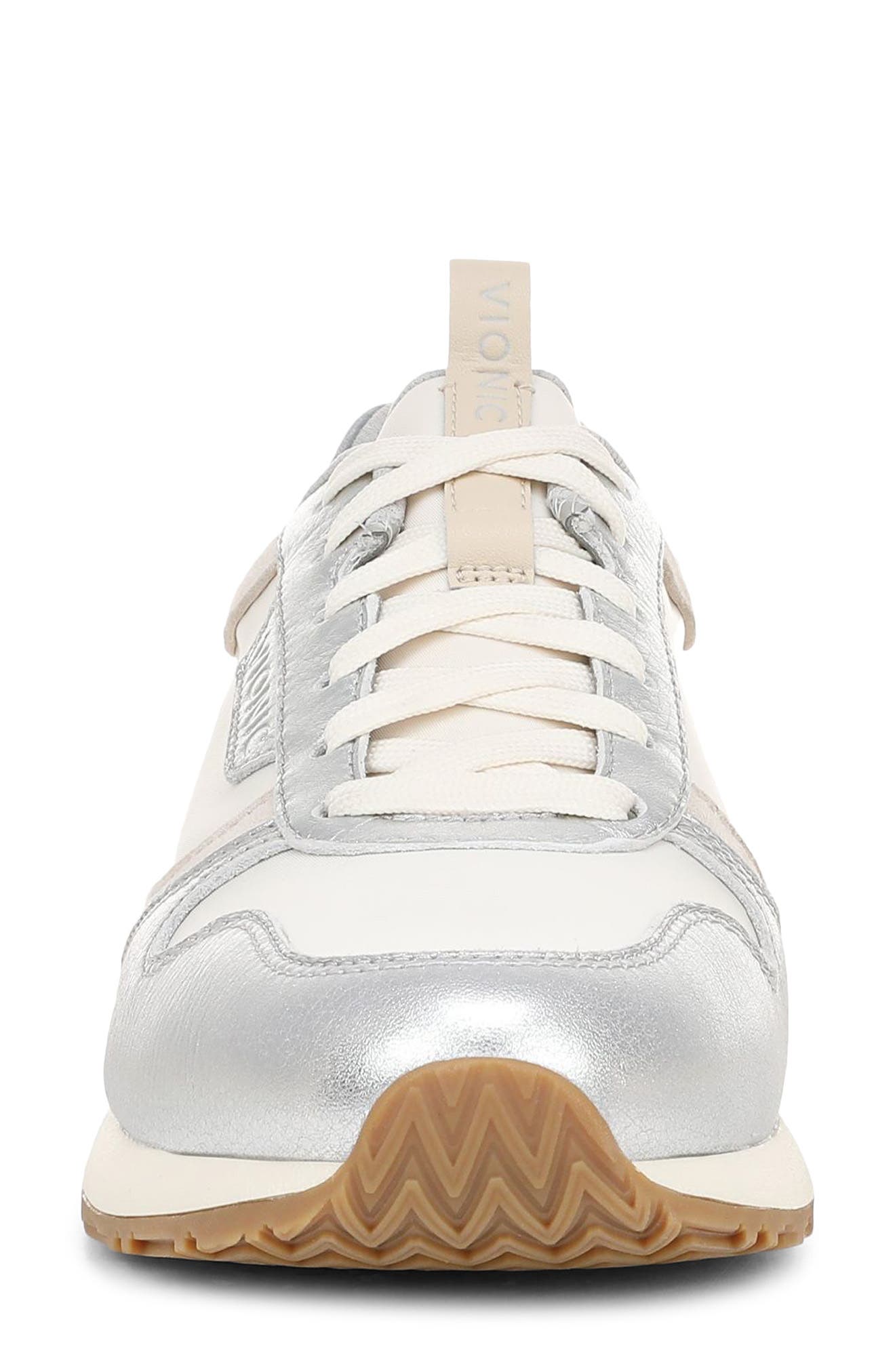 Monarch Sneaker, Alternate, color, IVORY/ SILVER