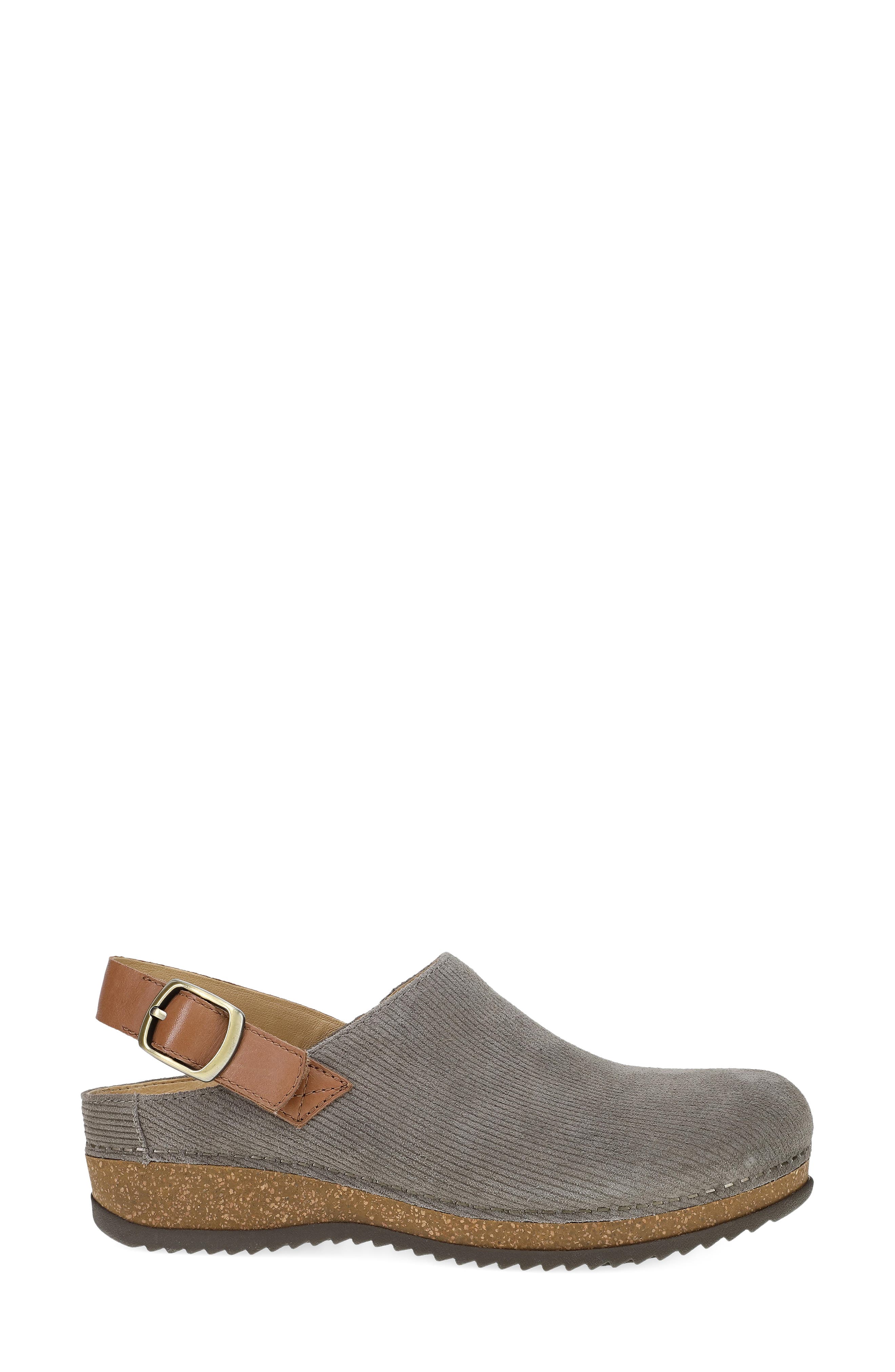 Merrin Slingback Clog, Alternate, color, STONE EMBOSSED SUEDE