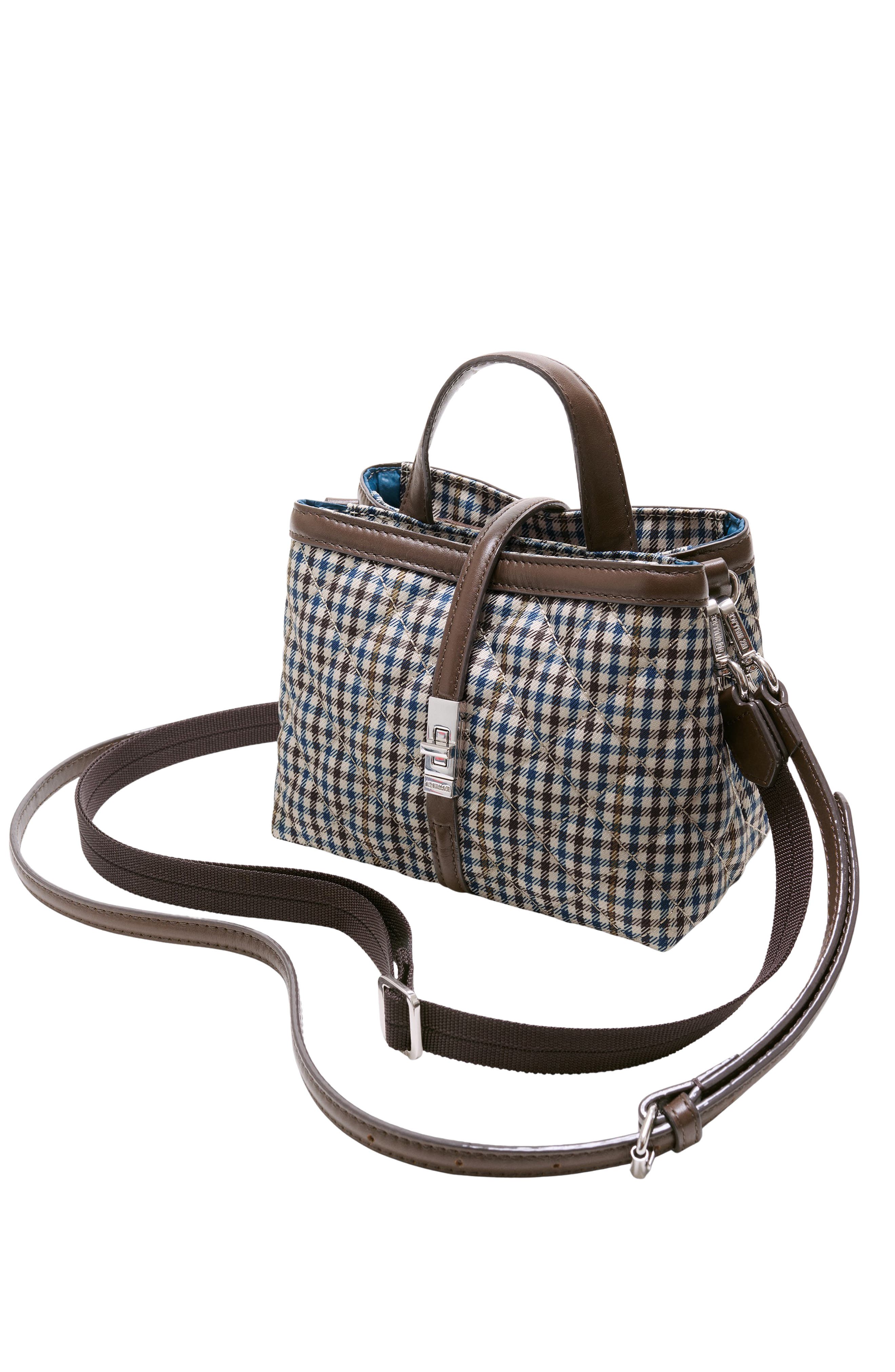 Mini Astor Top Handle Bag, Alternate, color, HERITAGE CHECK