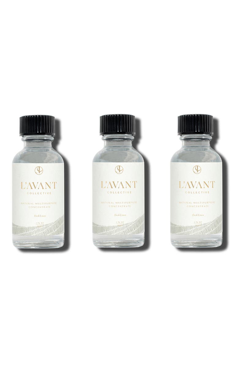 L'AVANT Collective Fresh Linen Multipurpose Surface Cleaner Refill 3-Pack, Main, color, White