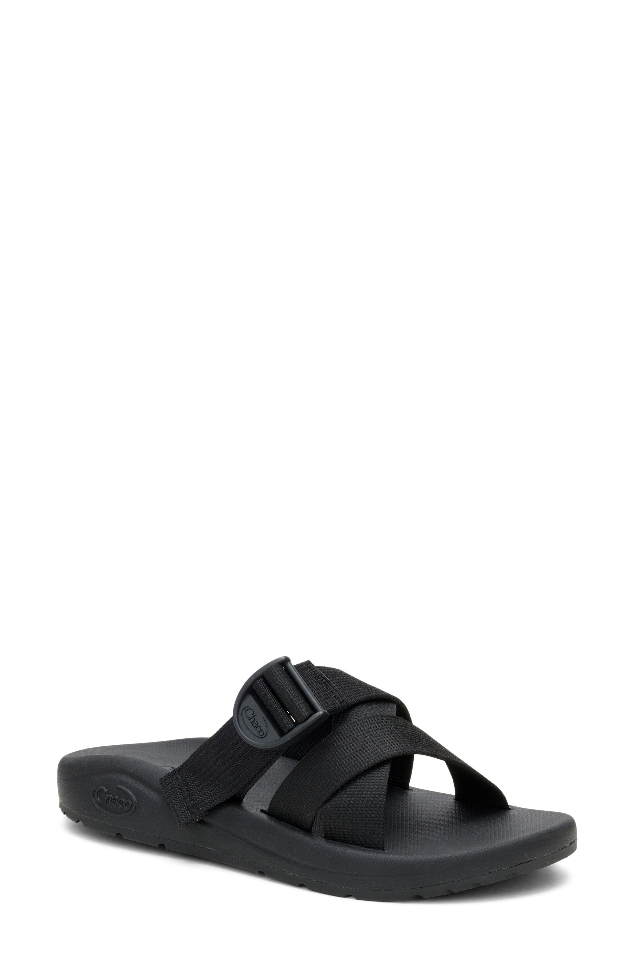 Chaco CushZ Slide Sandal, Main, color, Black