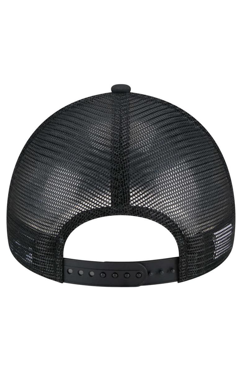 New Era Men's New Era  Black Milwaukee Brewers 9FORTY A-Frame Trucker Adjustable Hat, Alternate, color, Black