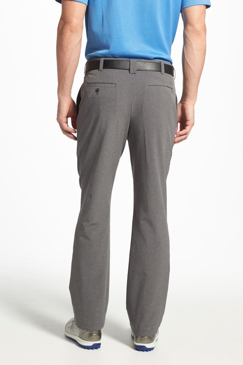 Bainbridge DryTec Flat Front Straight Leg Pants, Alternate, color, IRON GREY