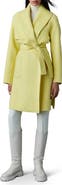 Mackage Thalia Double Face Tie Waist Wool Coat