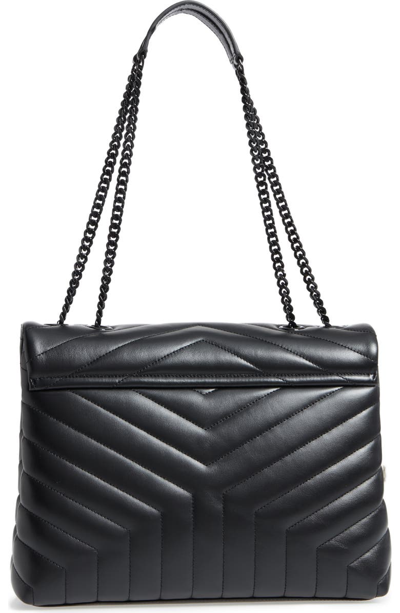 Saint Laurent Medium LouLou Matelassé Leather Shoulder Bag, Alternate, color,