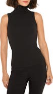 NIC+ZOE Perfect Knit Sleeveless Rib Turtleneck Top