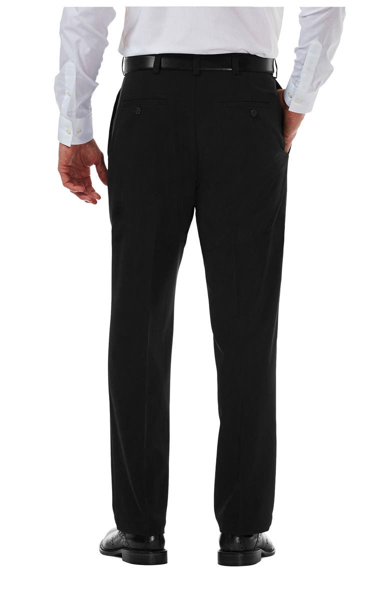 HAGGAR Cool 18<sup>®</sup> PRO Classic Fit Flat Front Pant, Alternate, color, Black