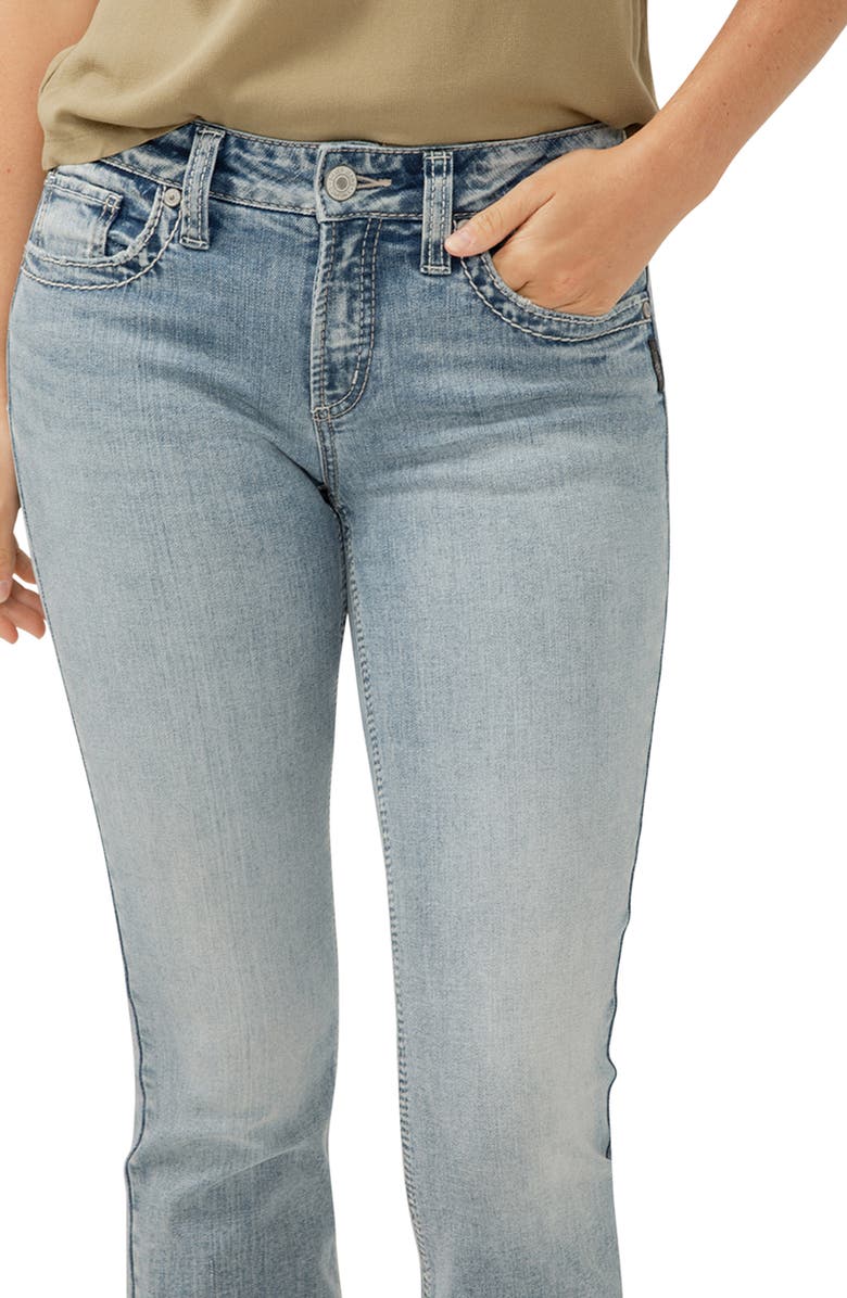 Silver Jeans Co. Suki Curvy Mid Rise Bootcut Jeans, Alternate, color, Indigo