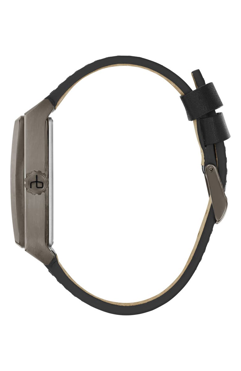 rag & bone Automatic Leather Strap Watch, 41mm, Alternate, color, 
